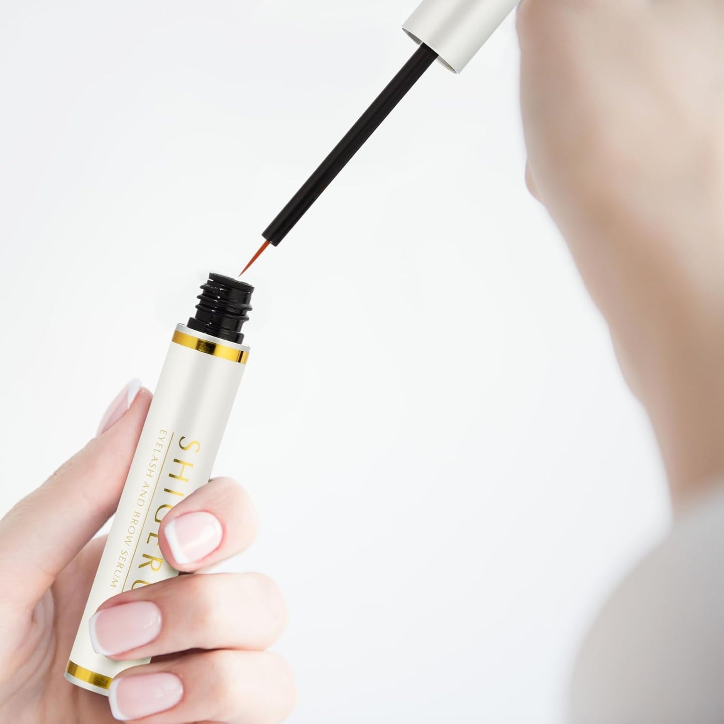 SHIGERU Lash and Brow Natural Oil-Free Growth Serum, Japanese Salon Formula for Longer, Thicker, Fuller Appearing Lashes – 5ml