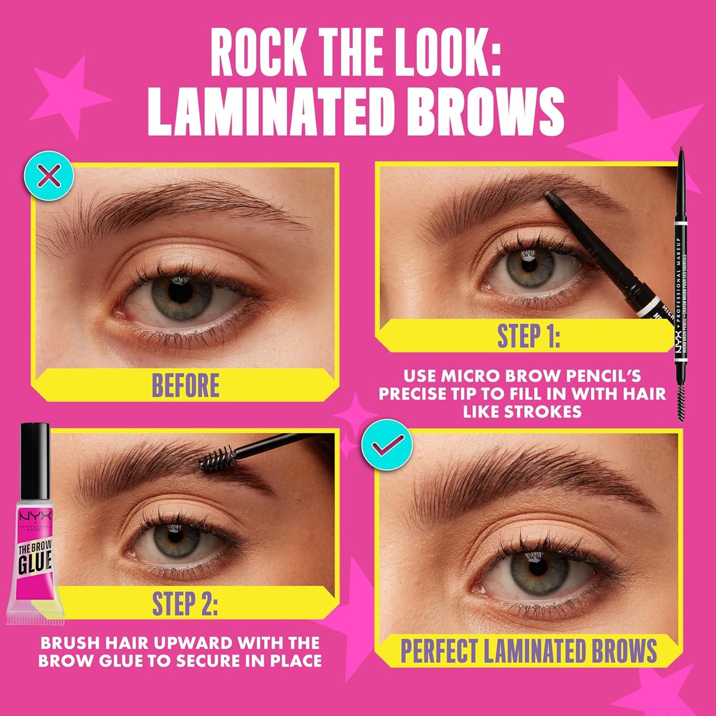 NYX PROFESSIONAL MAKEUP Micro Brow Pencil, Precise Eyebrow Pencil - Grey